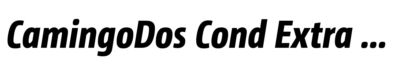 CamingoDos Cond Extra Bold Italic